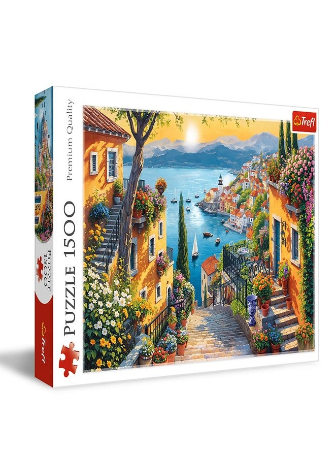 تريفل أحجية الصور المقطوعة Trefl Seaside View، 1500 قطعة، لون أحمر، مقاس 33 × 23 بوصة، أحجية تركيبية، متعة إبداعية، أحجية كلاسيكية للكبار والصغار من عمر 14 عامًا فما فوق - Image 1